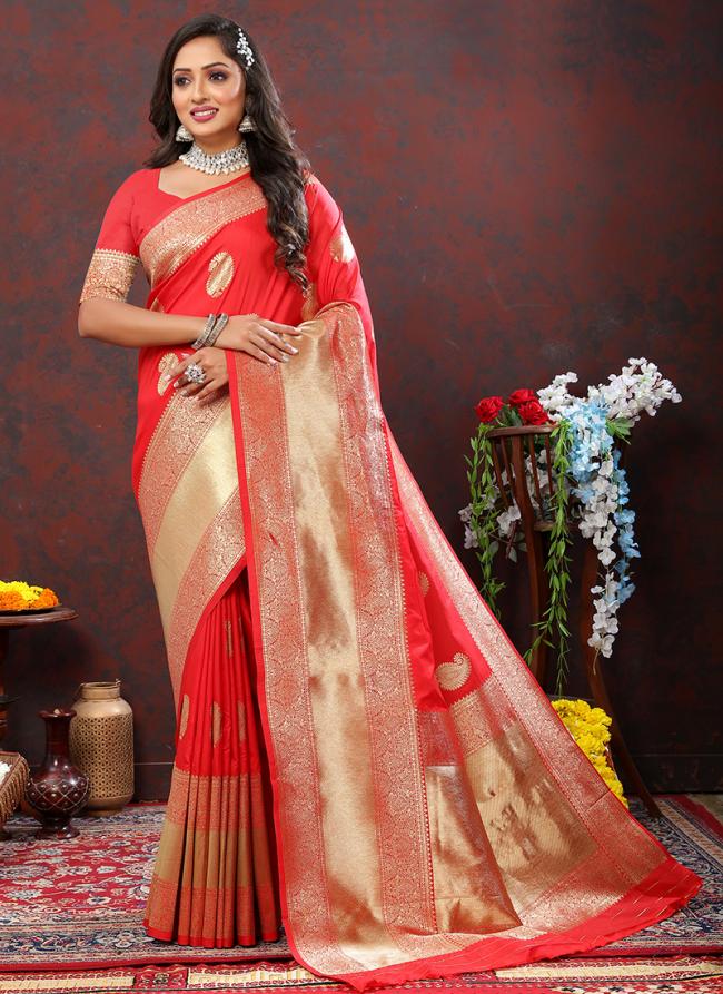 Soft Silk Pink Traditional Wear Weaving Saree